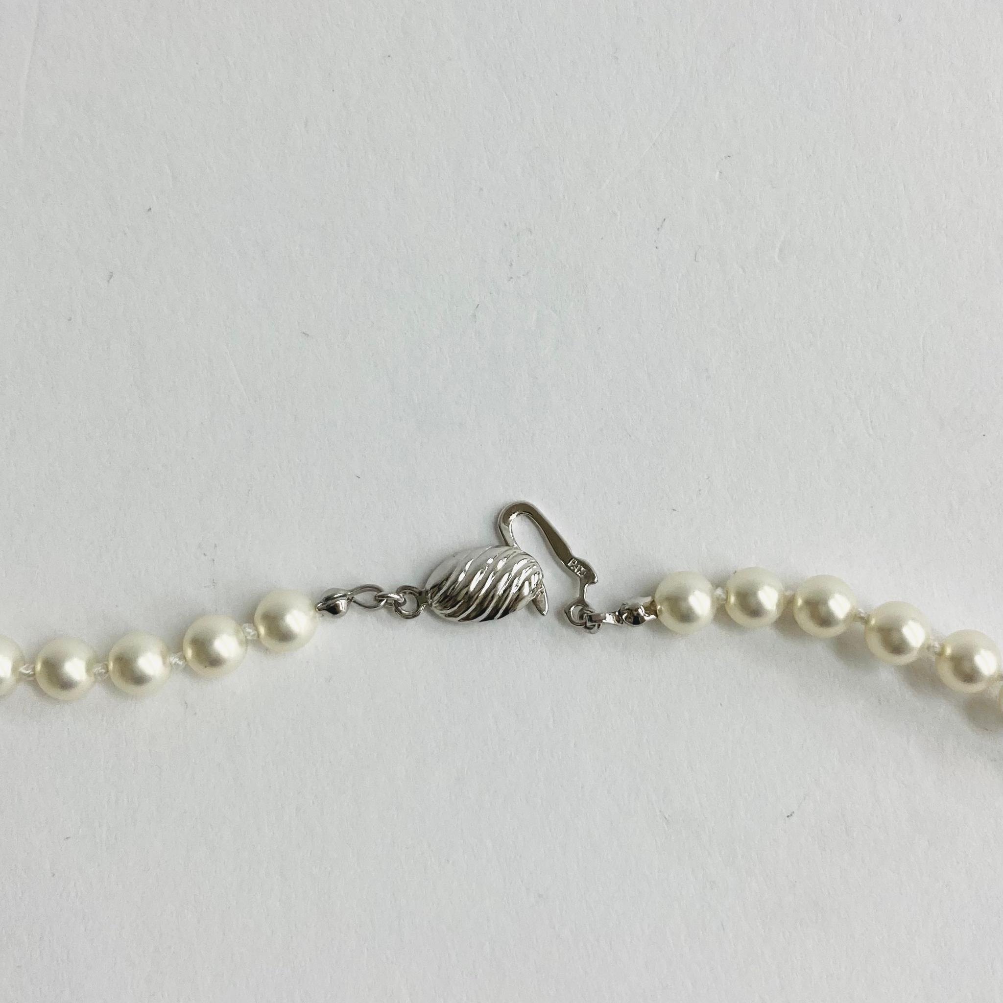 ガラスベビーパール3Wayオールノットロングネックレス/L5mm約123cm/オフホワイト/R/made in ja | 6枚目