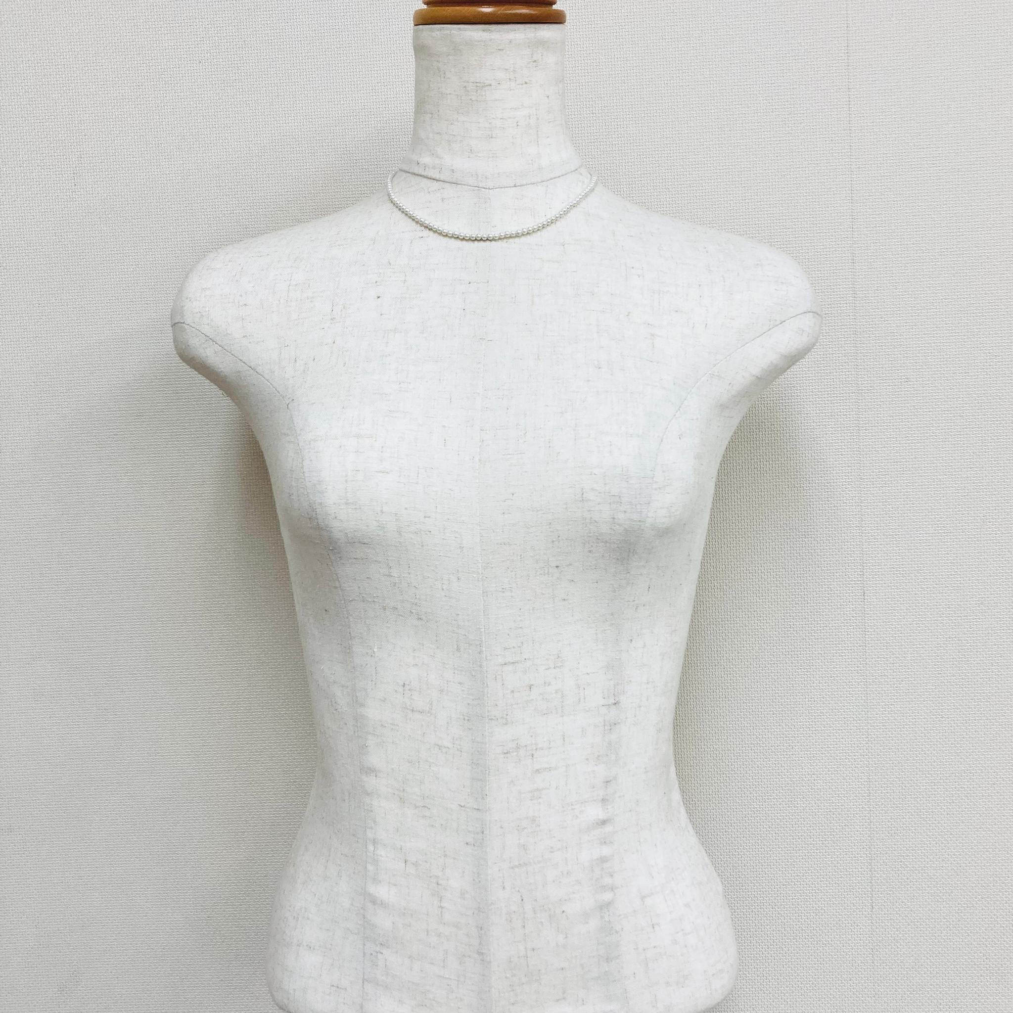 貝ベビーパールショートネックレス/約3mm約38cm/ホワイトピンク/R/made in japan | 6枚目